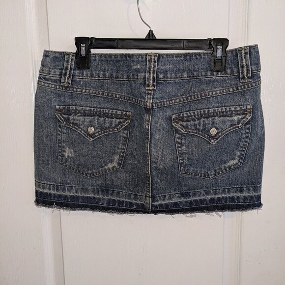 Aeropostale Cutoff Denim Skirt Sz 11/12 - Picture 4 of 5